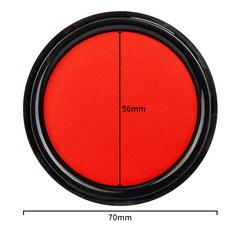 Deli 9868 quick-drying waterproof ink pad red ink pad plastic box quick-drying ink pad accounting and financial supplies wholesale