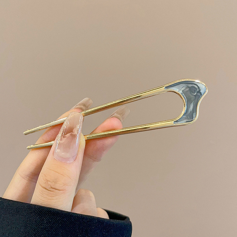 Antiguo estilo u flange pearl clip de cabello de mujer paso a paso mariposa clip de cabello de alta sensación cheongsam adorno de cabello artefacto de cabello