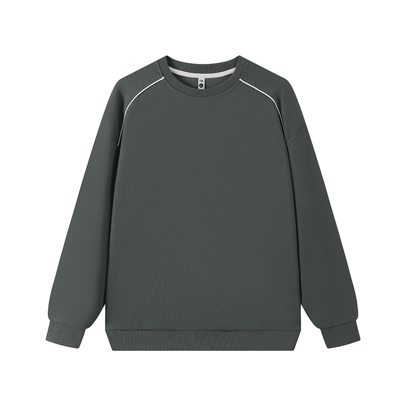 Camiseta de cuello redondo de tornillo pesado personalizada ropa corporativa de grupo camisa publicitaria ropa de trabajo de manga larga logotipo impresa