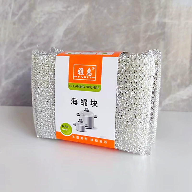 Оптовая покупка Scrub Dawang для магазина Линьи двумя юанями толстая губка для мытья посуды, чистка кухни
