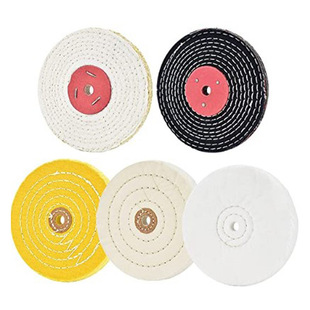 Cross-border supply wholesale 6 inch 150mm polishing wheel 5 piece set with handle cloth wheel Mirror Wheel metal grinding wheel