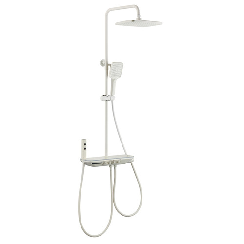 Xiaohongshu Internet celebrity cream piano key atmosphere lamp large shower head set digital display glass shelf booster 