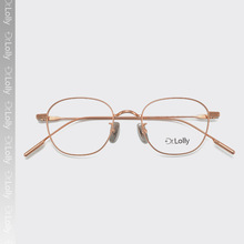 DR.LOLLY眼镜超轻纯钛眼镜框全框日系手作近视眼镜可配镜暴龙眼镜
