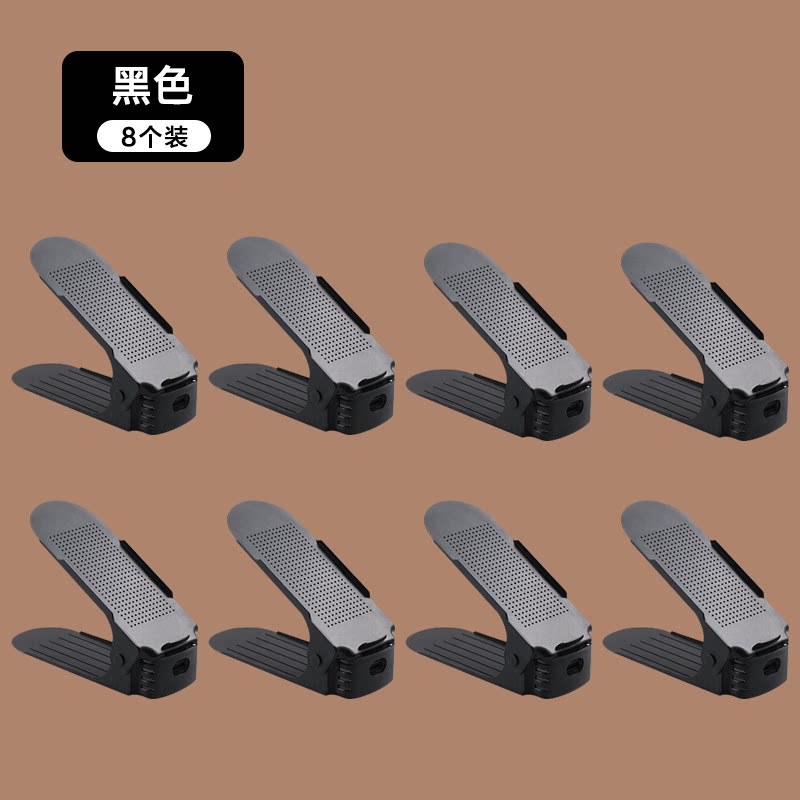 Estante de almacenamiento ajustable de zapatos soporte de zapatos de doble capa dormitorio armario de zapatos acabado estratificado estante de almacenamiento de zapatillas artefacto mágico