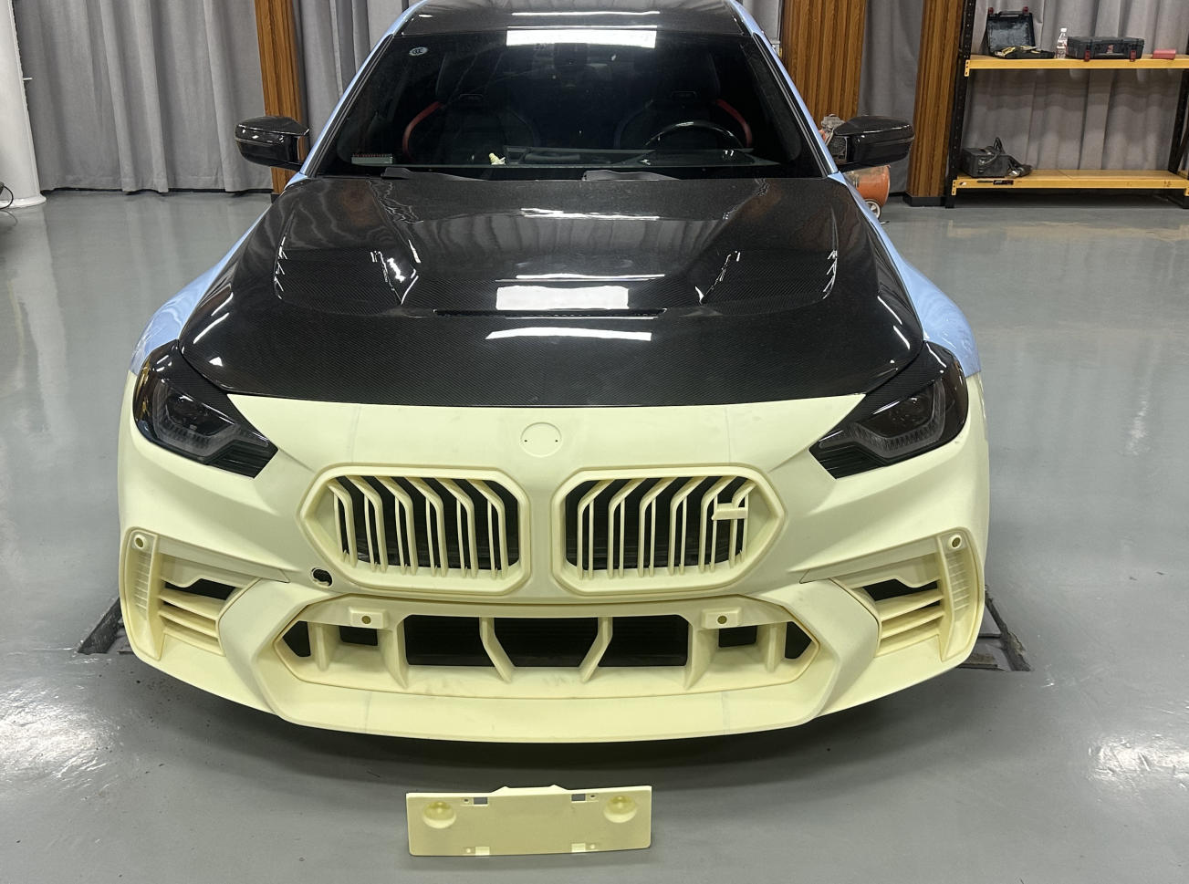 Suitable for Bmw M2 G87 Front Bumper Modification Ad Carbon Fiber Kit Front Lip Grille Body Kit