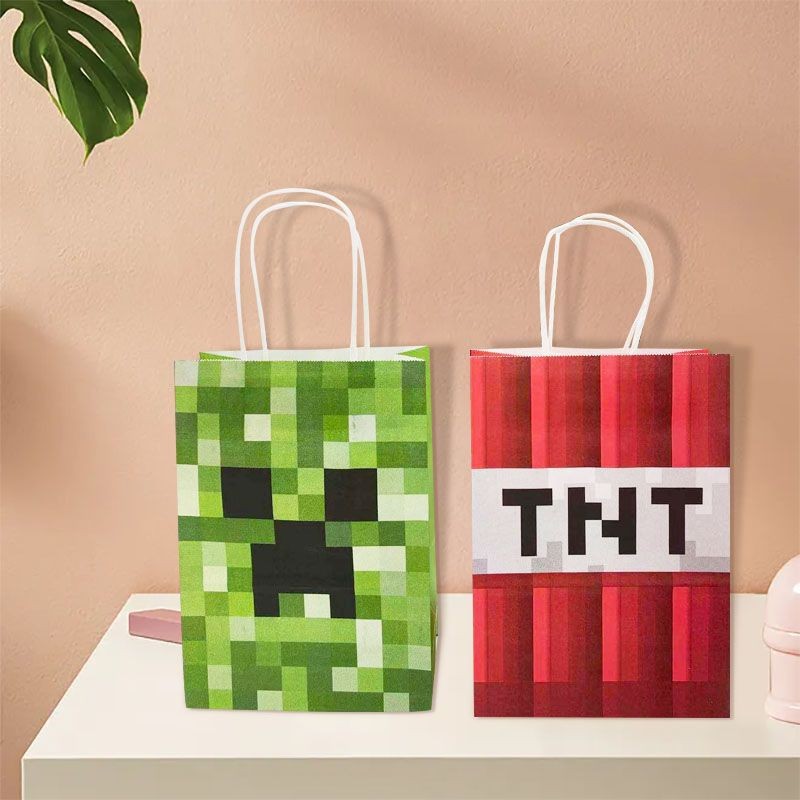 供应牛皮纸派对生日礼品袋卡通袋手提袋礼物袋