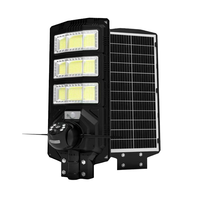 Al aire libre solar farola cámara de vigilancia teléfono móvil 3MP visión nocturna remota HD 4G luz de la calle de vigilancia impermeable