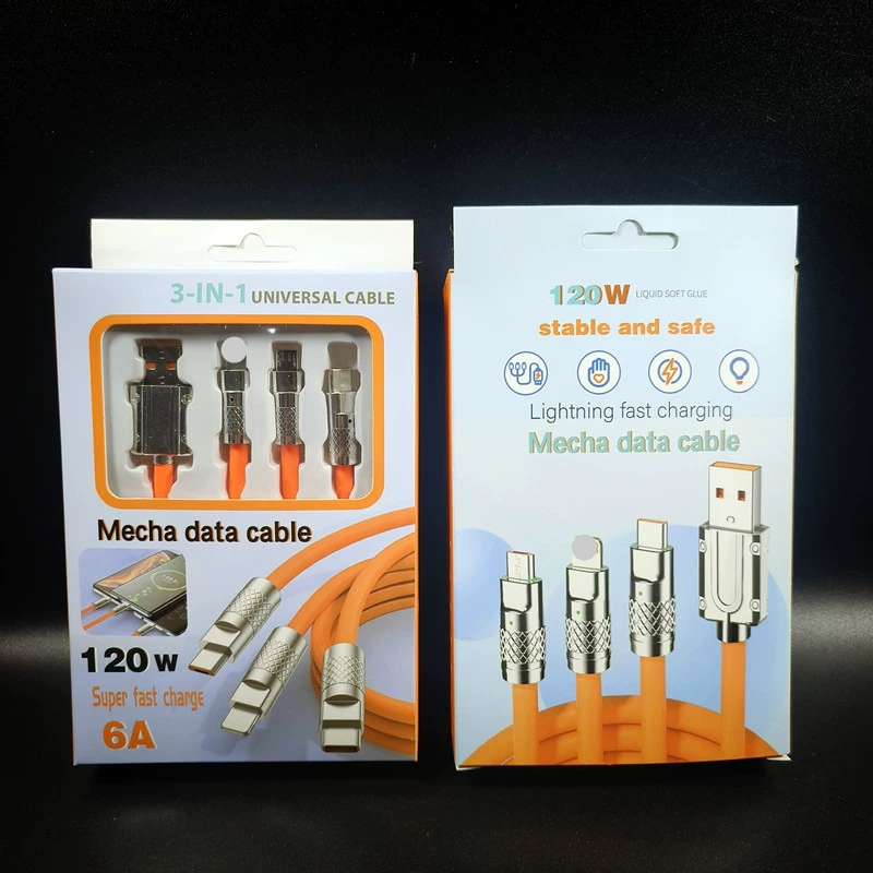 Рекламные подарки: кабель для передачи данных для мобильного телефона «один-три», зарядный кабель «один-три», зарядный кабель «три в одном».