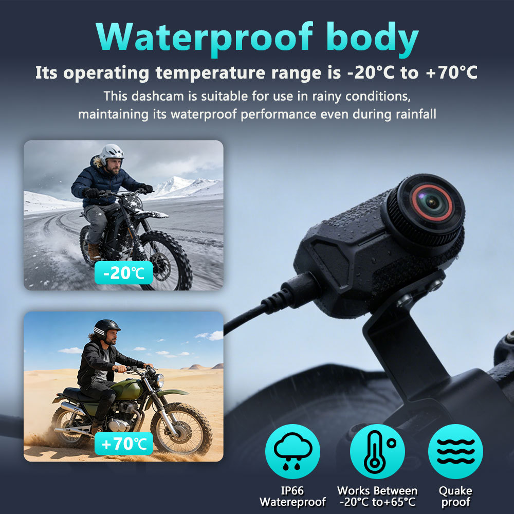 Cross-Border Motorcycle Electric Vehicle Bicycle Recorder High-Definition Waterproof Driving Recorder Wifi Mobile Phone Camera
