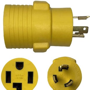 Nema 6-50P to 10-30R 240V 30 Amp 3-Prong Male Plug to 3-Prong Female Socket Outlet Generator