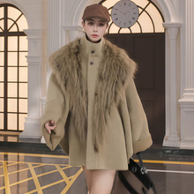 2025年冬季新款法式淑女温柔风果冻绿毛呢外套宽松显瘦气质外套女