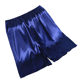 Men's Silk Thin Pajama Pants Summer Silk Loose Casual plus size Home Pants Solid Color Ice Silk Shorts