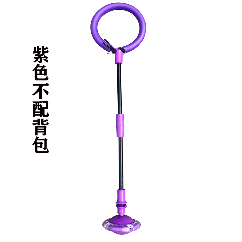 Bola de salto flash plegable para niños Bola de fitness de un solo pie columpio entrenamiento de equilibrio de pie juguete luminoso juguete giratorio deslizante