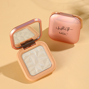 MGL colorful highlight powder cake repair Integrated Plate pearlescent fine flash body face natural brightening three-dimensional live broadcast
