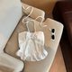 French Style Lace Camisole Women's Belt Chest Pad One-character Collar Neck Hot Girl All-match Chest Wrapping Tube Top
