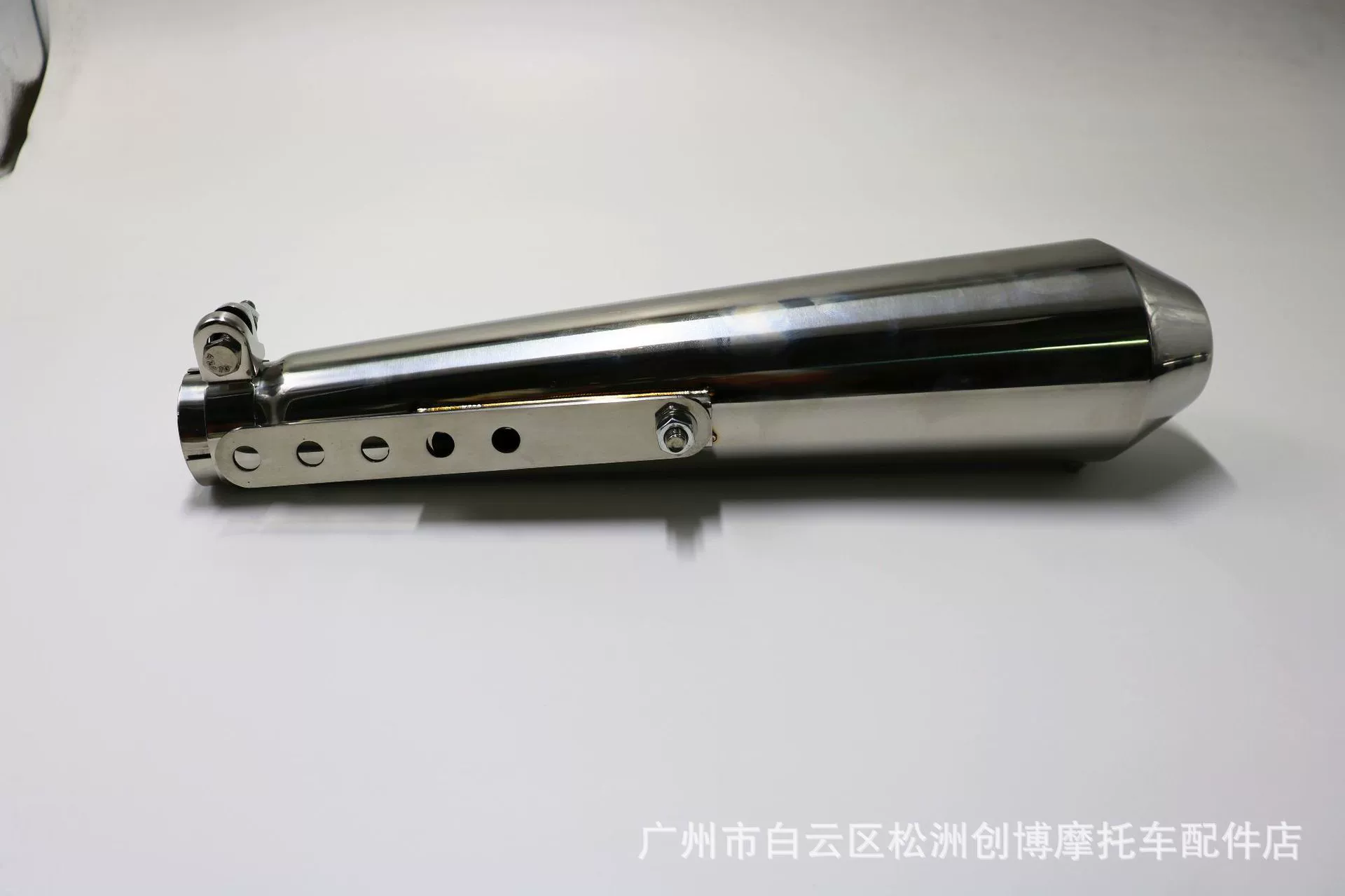 Новый мотоциклетный глушитель, модифицированная гоночная выхлопная труба, переменный диаметр 36-51 мм, выхлоп Harley из белой стали