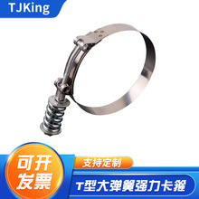 源头工厂生产316t型弹簧喉箍304t型弹簧卡箍201不锈钢t型弹簧喉箍