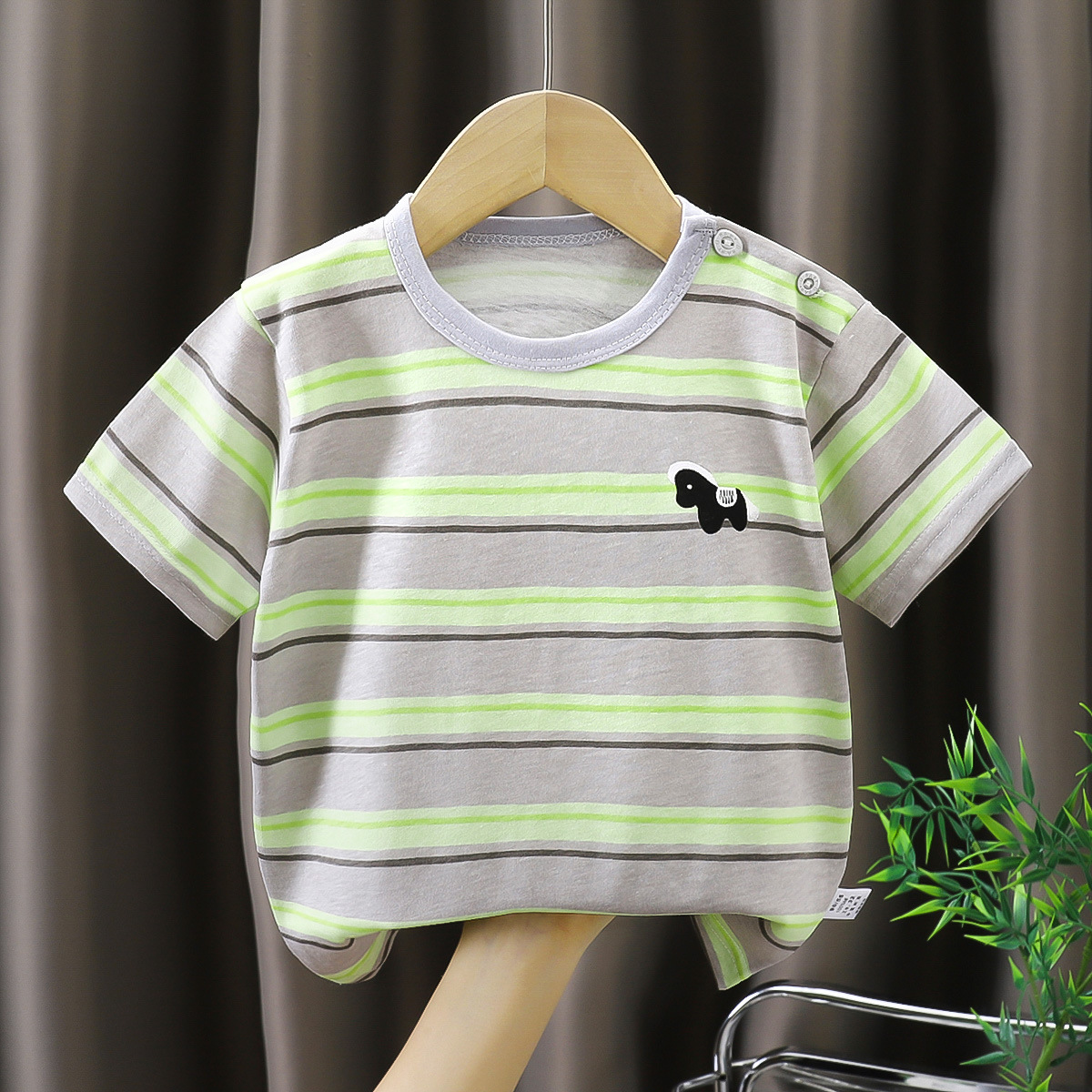Camiseta de manga corta para niños, 100% algodón, tipo A, estilo veraniego, para niños y niñas, estilo coreano, ropa infantil 2026