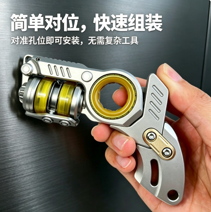 Zhendan stainless steel grip accessory EDC, popular on TikTok, tuning fork fidget toy, mechanical stress-relief toy, EDC handle tail rest Zhendan stainless steel grip accessory EDC, popular on TikTok, tuning fork fidget toy, mechanical stress-relief toy, EDC handle tail rest