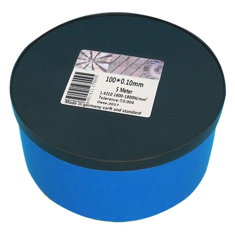 Нержавеющая сталь прокладки набивкой прессформы широкой точности 100 тонкая с стальной фольгой положила в коробку 0,01-2 мм/5 м