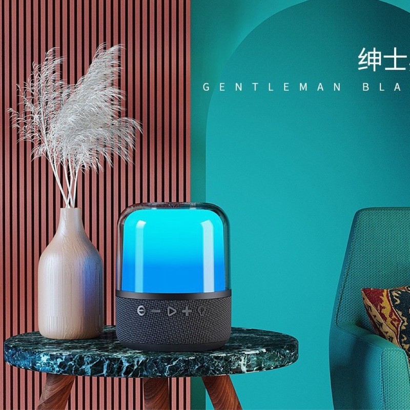 爆型jy-02 bluetoothスピーカーled呼吸ランプ音響重サブウーファ屋外七色ランプ高音質大音量|undefined