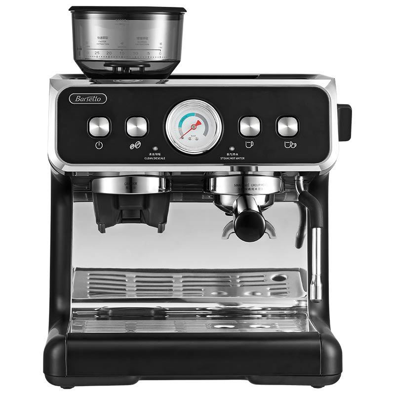 Barsetto/Yum Bae02S Second Generation Italian Fully Semi-Automatic Coffee Machine Now Grinds All-In-One for Home and Commercial Use