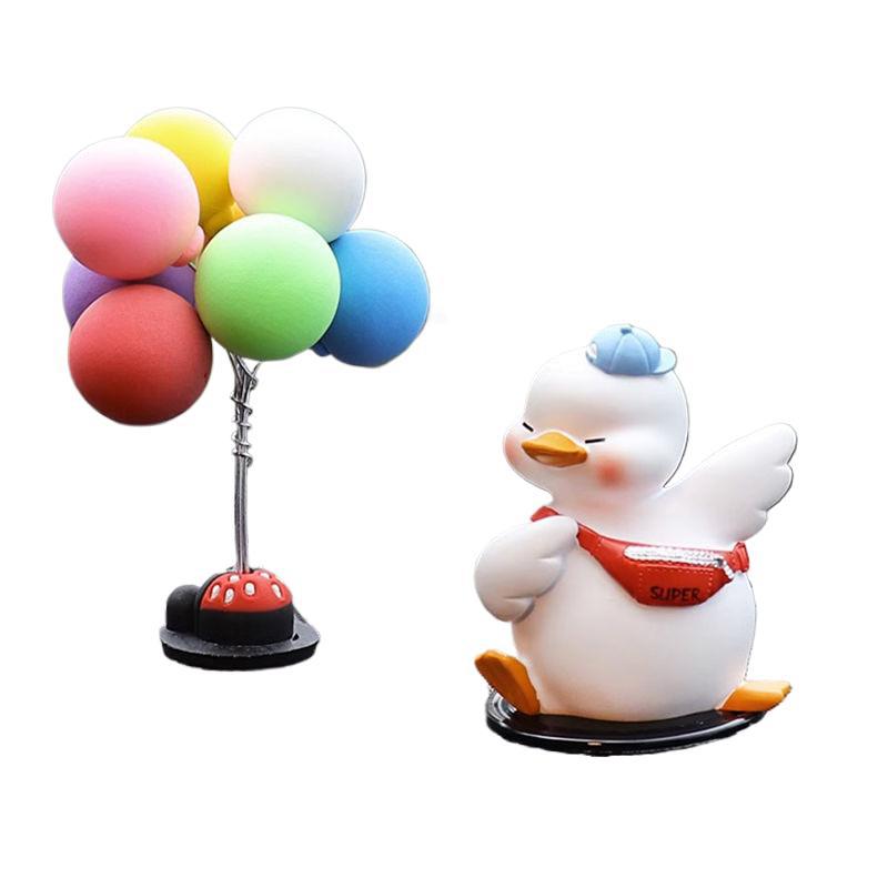 Décoration de tableau de bord de voiture créative et mignonne, petit canard tendance, décoration d'intérieur pour femmes_voghion.com