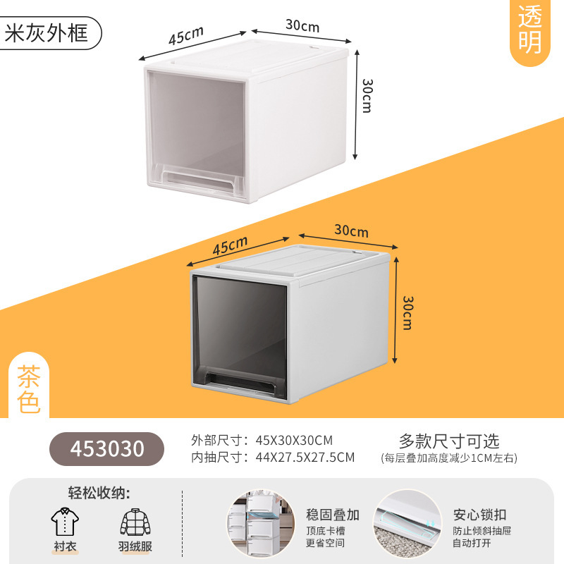 JEKO 収納ボックス引き出し型多層収納ボックスワードローブ衣類下着透明プラスチックキャビネット衣類層状アーティファクト|undefined
