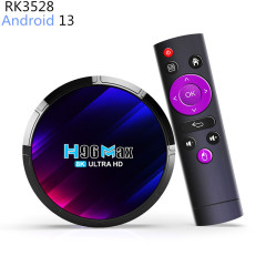 H96 max rk3528セットトップボックス4g/64g android 13デュアルwifi bluetoothプレーヤー付きtvb