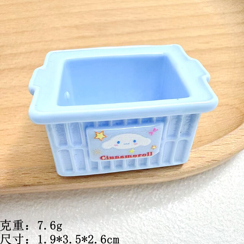 树脂立体三三小箱子饰品配件diy奶油胶直播间对对碰桌面摆件批发|undefined