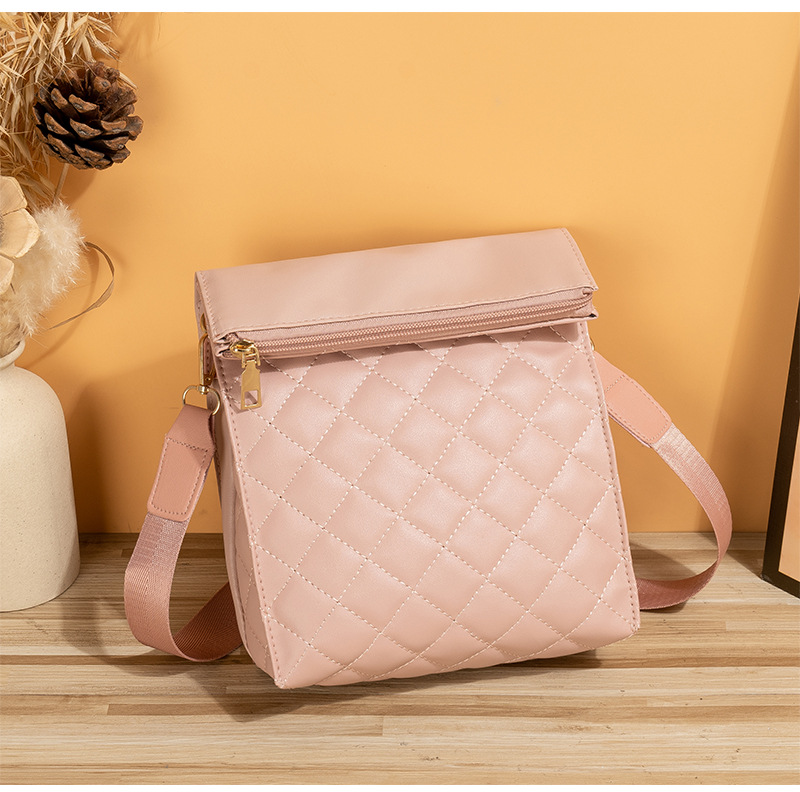 Single Shoulder Strap Strap Type Crossbody Bag Bags Type Shopping Occasion Women's Pu Leather Solid Color Classic Style Streetwear Square Zipper Crossbody Bag