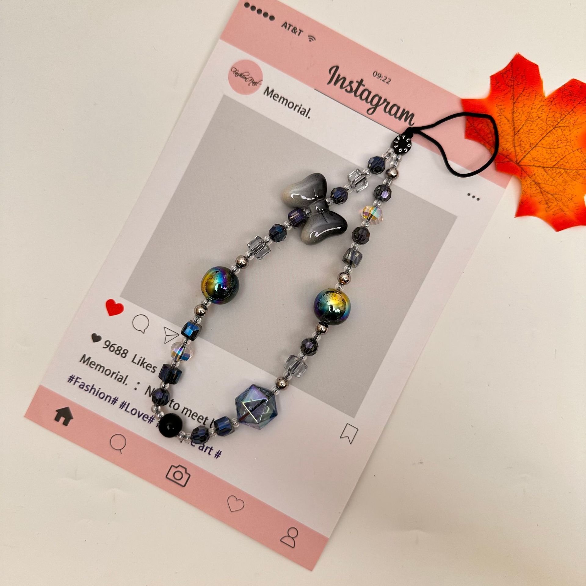 Moda simple amor serie de nubes de cadena de teléfono móvil bolso de cadena de teléfono móvil bolso de llavero colgante corto nicho diseño