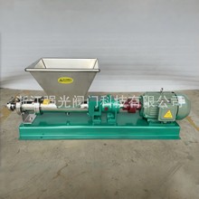 304/316L卫生级食品级酱料浆料带喂料口绞龙推进式不锈钢螺杆泵