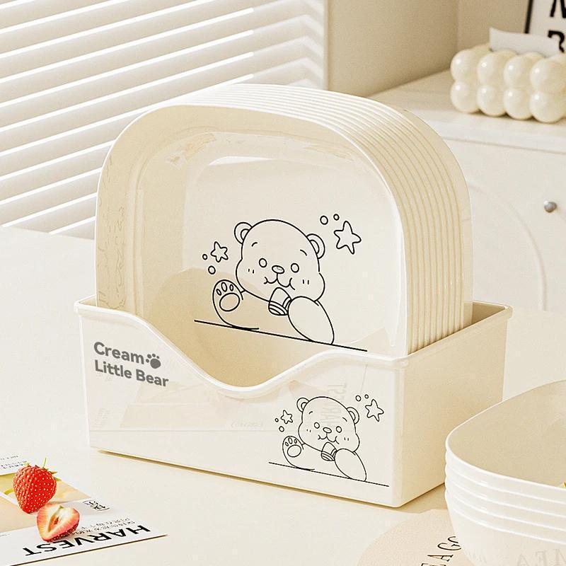 Square Cream-Colored Bear-Shaped Bone Plate, Creative Dish for Bones, Small Dish for Bones, Waste Dish, Small Plate for Bones Square Cream-Colored Bear-Shaped Bone Plate, Creative Dish for Bones, Small Dish for Bones, Waste Dish, Small Plate for Bones