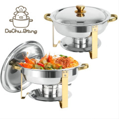 ステンレス自助食堂炉クロスボーダー食品加熱アルコール鍋Chafing Dish Buffet Set