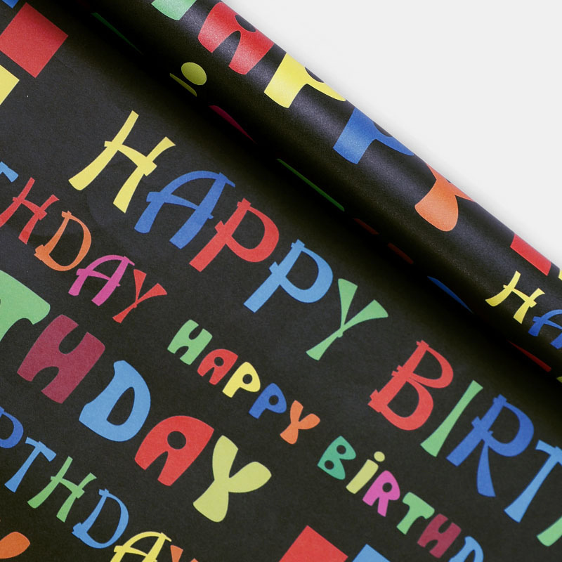 Los nuevos regalos temáticos de feliz cumpleaños de Amazon para el Día del Niño, papel de regalo kraft para fiestas de cumpleaños al por mayor