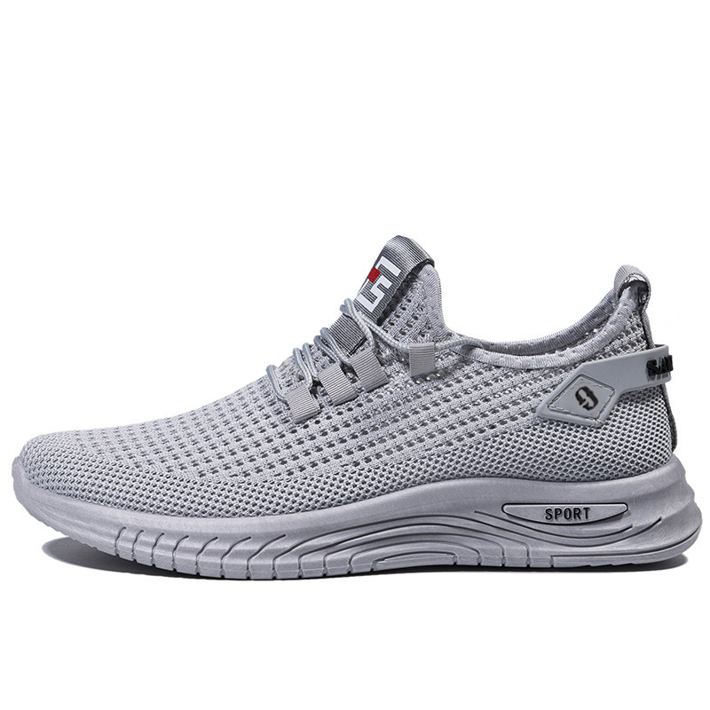 Zapatos deportivos de malla de verano para hombres respirables y cómodos zapatos casuales delgados zapatos de correr ligeros zapatos de hombre simples al por mayor