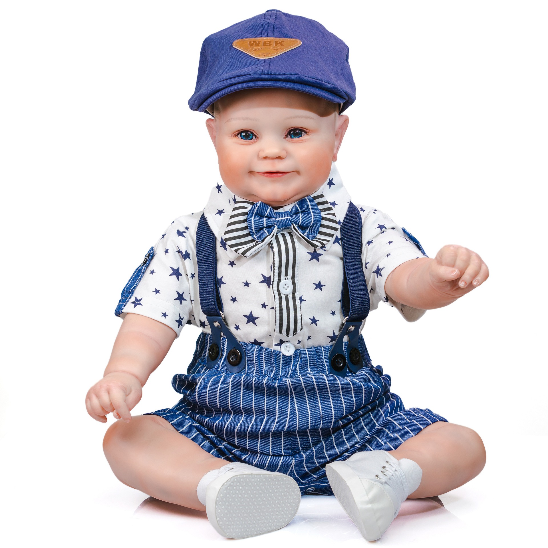 60cm simulación bebé niño muñeca niño Maddie niño Comercio exterior e-commerce suministro mar azul