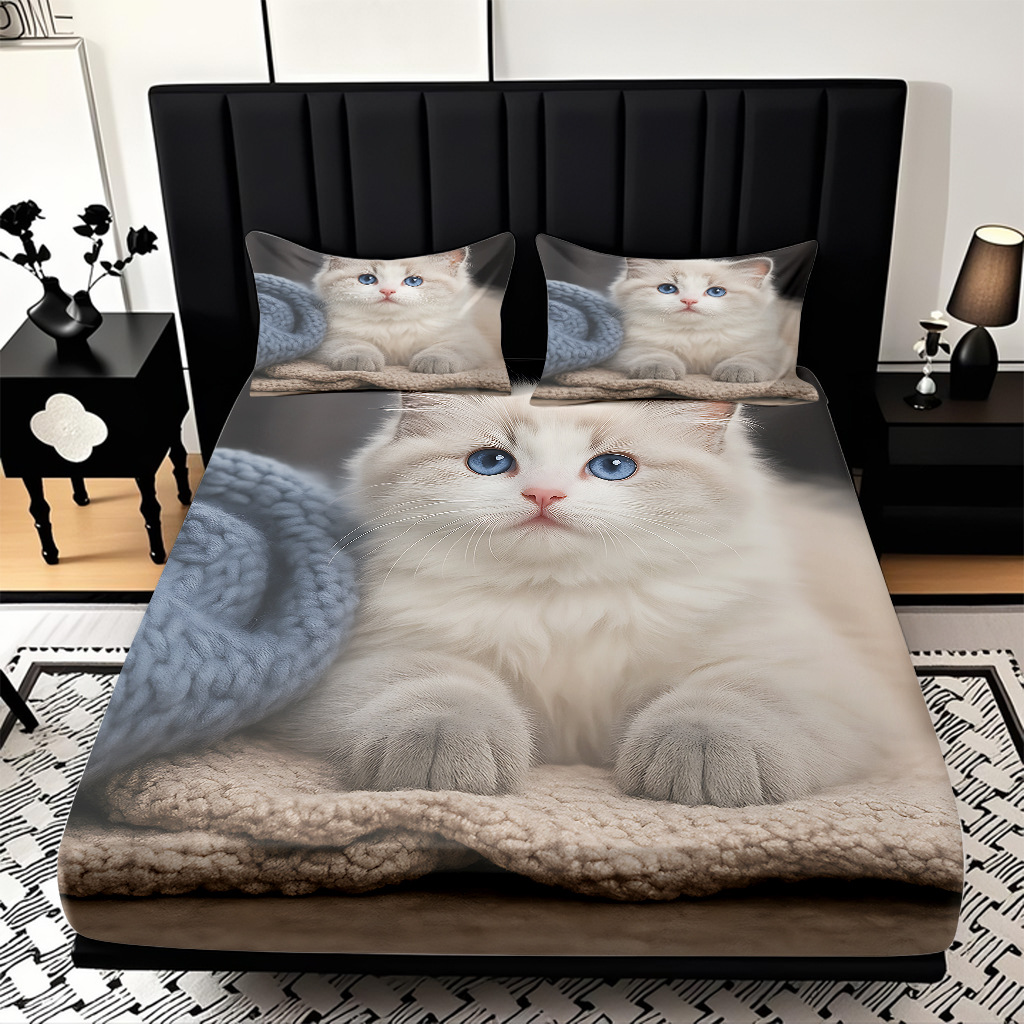 TEMU / JIT Amazon Kitty Pattern Digital Print Pro Skin Bed Kits Fabricante suministro directo transfronterizo