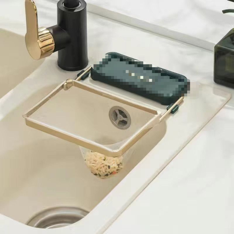 キッチン排水ラックシンク排水ブルーシームレスクリエイティブ多機能乾湿分離プラスチック食器洗いシンク水フィルターバスケット|undefined