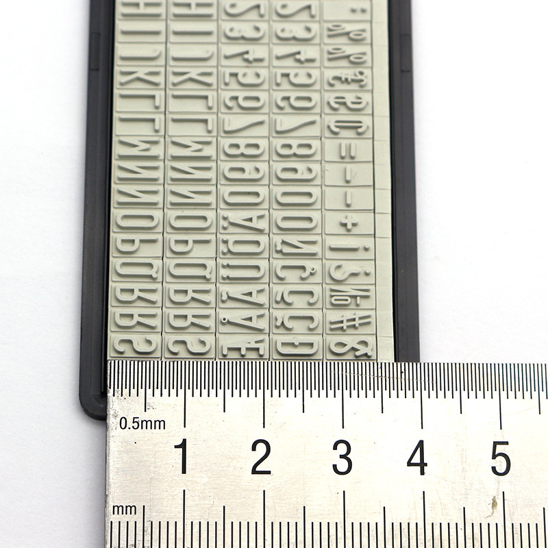 Zhuoda 6005 ゴム製タイプセット 6003/6004 コーディングマシンタイプセット DIY 数字と文字の自由な組み合わせ|undefined