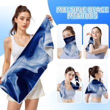 【便携收纳】冷感速干毛巾 印花健身擦汗巾 户外旅行瑜伽运动毛巾