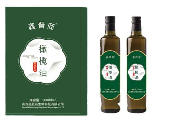 鑫晋商特级初榨橄榄油高档礼盒装500ml*2瓶