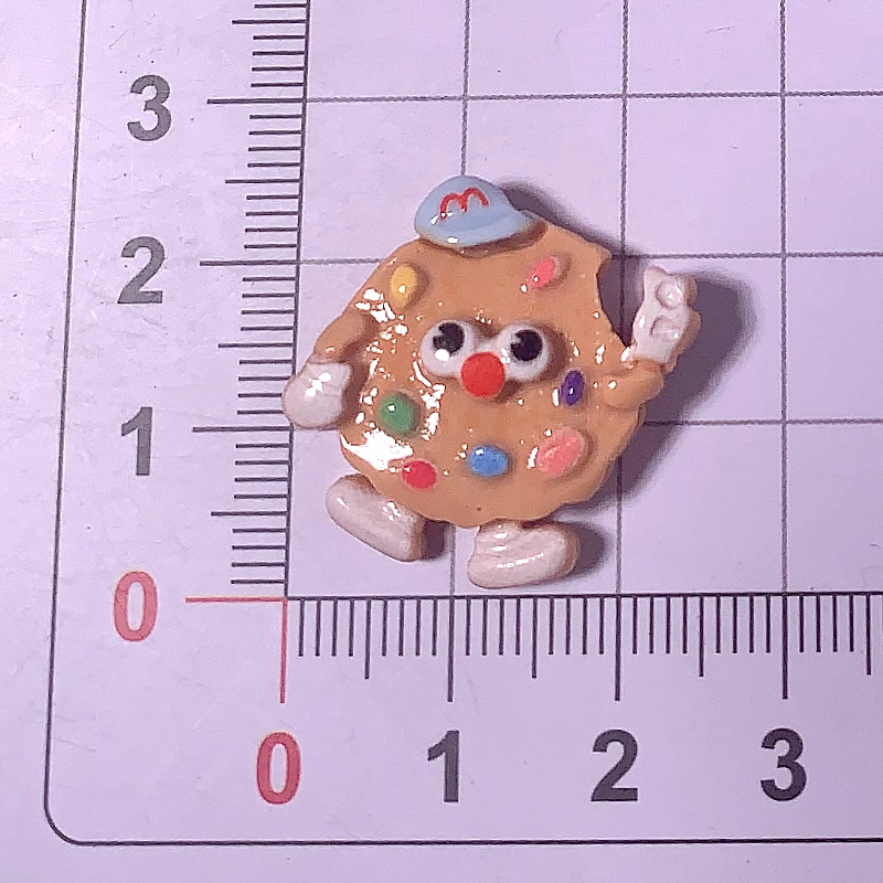 Nuevo pie galletas queso simulación de alimentos juegan accesorios de resina DIY accesorios de pegamento de crema material de cuerda de pelo