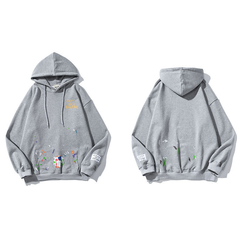外単Gallery Dept経典アルファベットスローガンlogo腕炎プリントファッションパーカー|undefined