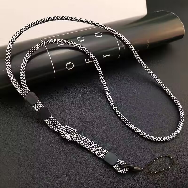工場卸売ミラー携帯電話ストラップロングストラップシンプルなデュアル目的取り外し可能と調節可能な子供用編組ストラップ|undefined