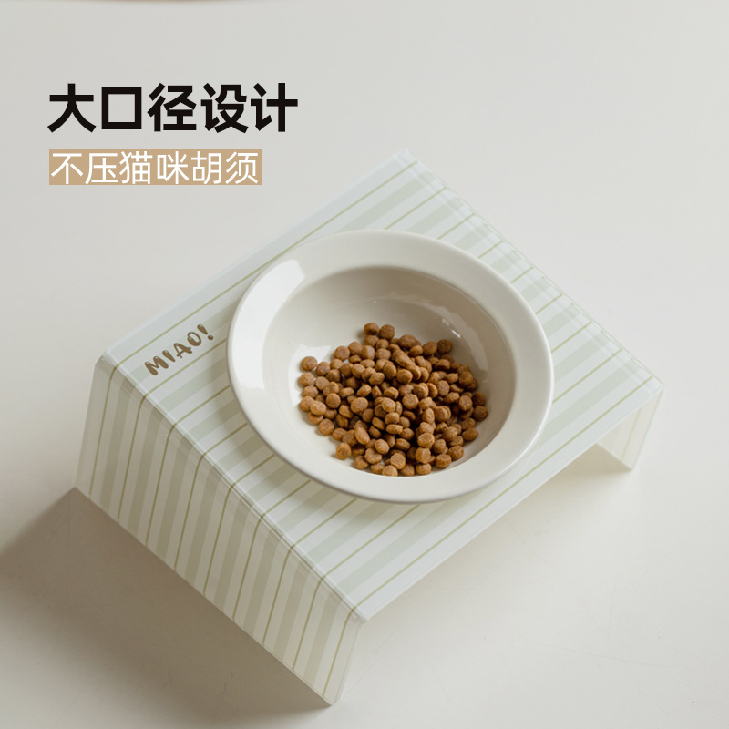 Tacos de cerámica para gatos Tacos de comida para gatos Tacos de arroz Tacos de comida para gatos de pies altos Tacos de agua para gatos y perros Tacos de agua para mascotas acrílicos