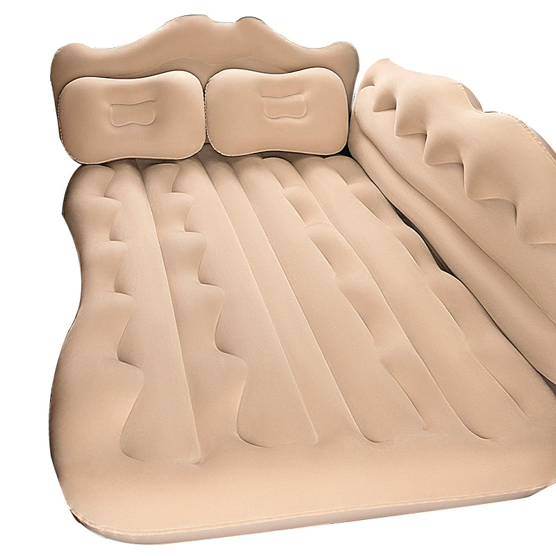 Folding inflatable mattress for sleep