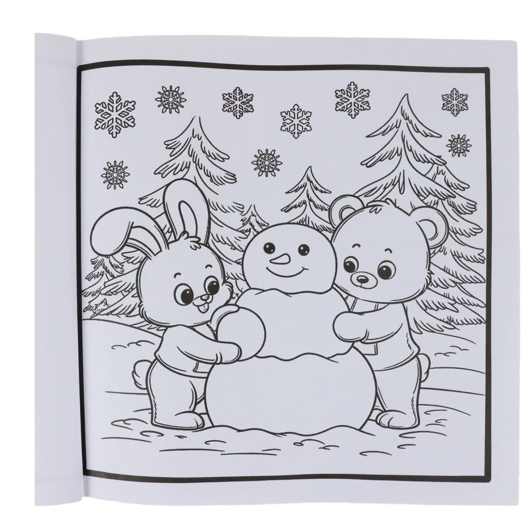 Кросс-бордер новые продукты Cozy Friends рождественская серия покрытие книга заполнение цвета книга без Amazon скорость продажи раскрутка