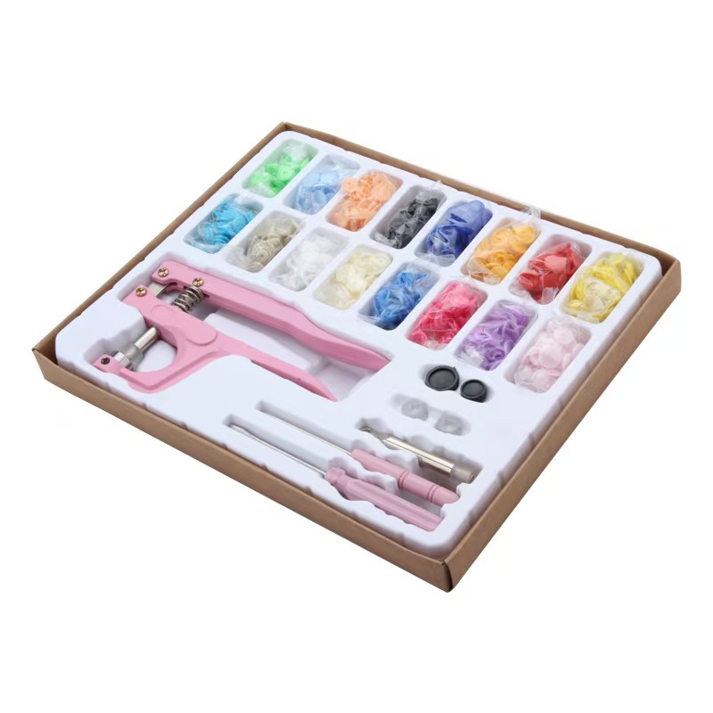 Cross-border resina T5 hebilla de cuatro articulaciones caja de regalo bebé sin costuras hebilla oculta niño y madre botón desmontaje y montaje de una pieza botón a presión traje